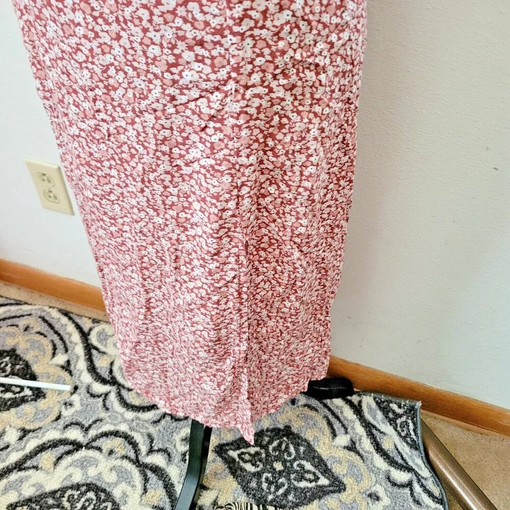 Aeropostale Floral Dress Spaghetti Straps Criss Cross Back Feminine Cottage Core